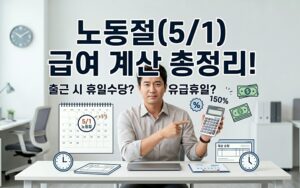 노동절 급여 계산, 사업장 규모, 아르바이트, 정직원 다른 점 총정리