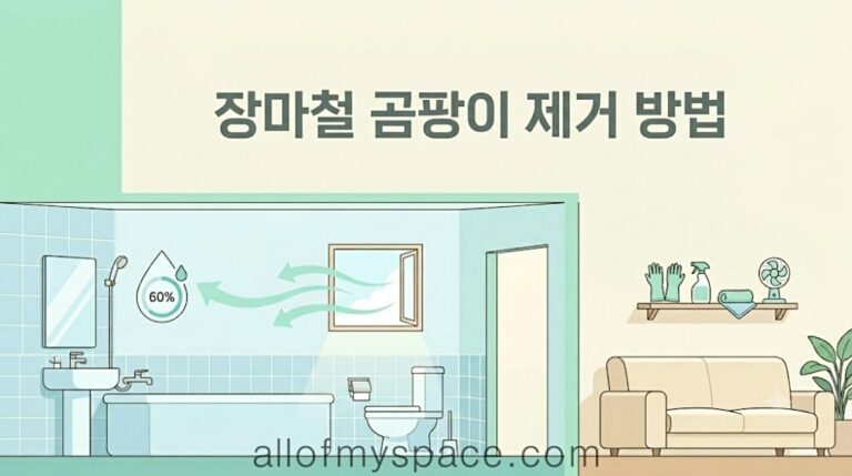장마철에 쉽게 생길 수 있는 곰팡이, 제거 방법에 대해 알아봅니다.