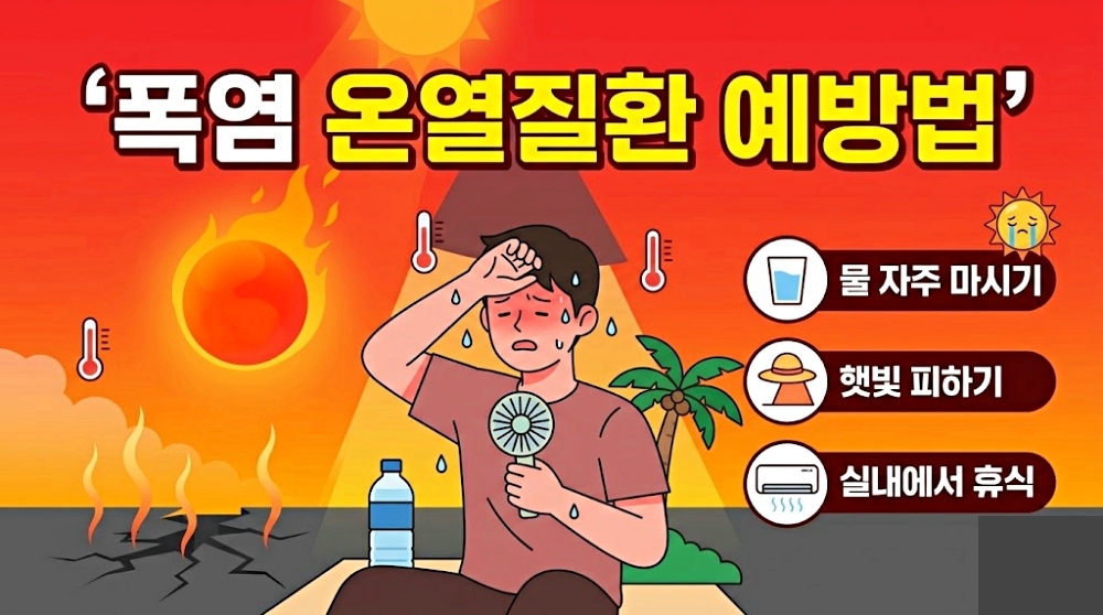 폭염 온열질환에 대한 설명과, 예방법을 공유합니다