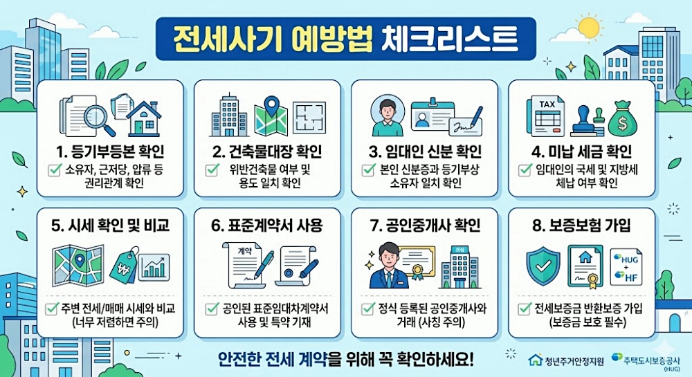 전세사기 예방법 체크리스트
